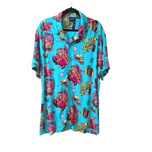 Nickelodeon SpongeBob SquarePants Hawaiian Shirt Size 2XL